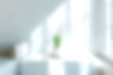 Doğal ışıkla yıkanmış, rahatlama ve sükuneti teşvik eden, ev ve ofis için mükemmel minimalist bir tasarım sergileyen sakin bir kapalı alan..