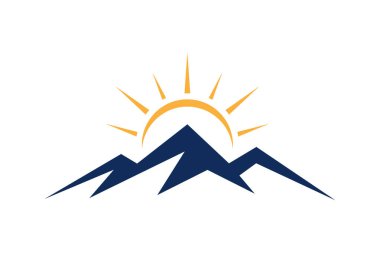 Güneş Resimli Dağ Logosu