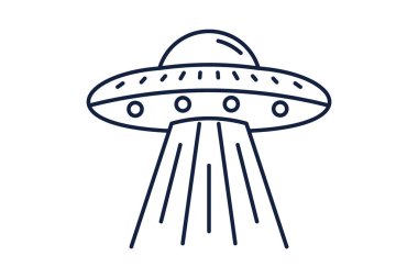 Uçan Daire Vektörü, Basit UFO İllüstrasyonu