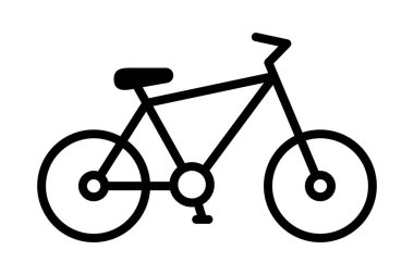 Taslak bisiklet sembolü, modern vektör çizimi. Basit ve temiz bisiklet çizgisi sanat vektörü. Bilgi aktarımı ya da eko-taşıma kavramları için mükemmel.