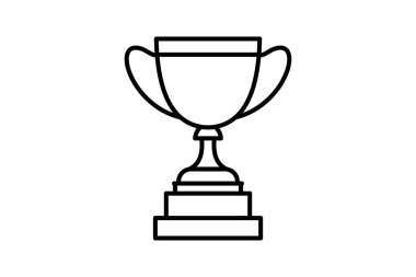 Başarı ve Ödül Konsepti Kupa Simgesi