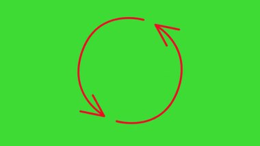 Simge yeşil ekran 4k 'yi geri dönüştür