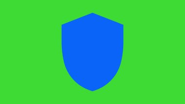 kalkan simgesi yeşil ekran