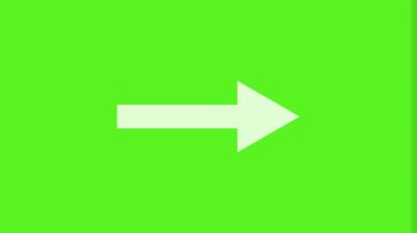 Sağ ok yeşil ekran