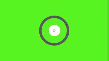 Sinyal dalga simgesi yeşil ekran