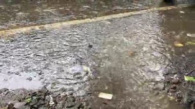 Kırsal bir Hint köyüne su damlıyor.