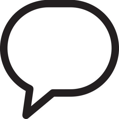 Siyah beyaz yorum simgesi, şeffaf arkaplan ile PNG biçiminde sunulmuştur. Basit ve minimalist tasarım, UI / UX, web uygulamaları, geri bildirim bölümleri veya iletişim görselleri için mükemmel. Çok yönlü dijital kullanım için temiz satırlar