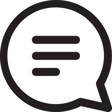 Siyah beyaz yorum simgesi, şeffaf arkaplan ile PNG biçiminde sunulmuştur. Basit ve minimalist tasarım, UI / UX, web uygulamaları, geri bildirim bölümleri veya iletişim görselleri için mükemmel. Çok yönlü dijital kullanım için temiz satırlar