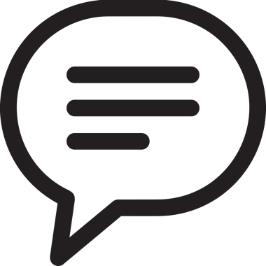 Siyah beyaz yorum simgesi, şeffaf arkaplan ile PNG biçiminde sunulmuştur. Basit ve minimalist tasarım, UI / UX, web uygulamaları, geri bildirim bölümleri veya iletişim görselleri için mükemmel. Çok yönlü dijital kullanım için temiz satırlar