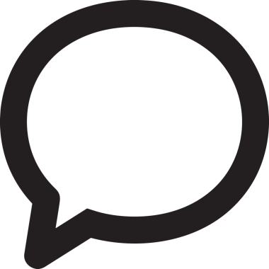 Siyah beyaz yorum simgesi, şeffaf arkaplan ile PNG biçiminde sunulmuştur. Basit ve minimalist tasarım, UI / UX, web uygulamaları, geri bildirim bölümleri veya iletişim görselleri için mükemmel. Çok yönlü dijital kullanım için temiz satırlar