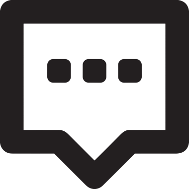 Siyah beyaz yorum simgesi, şeffaf arkaplan ile PNG biçiminde sunulmuştur. Basit ve minimalist tasarım, UI / UX, web uygulamaları, geri bildirim bölümleri veya iletişim görselleri için mükemmel. Çok yönlü dijital kullanım için temiz satırlar