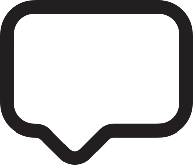 Siyah beyaz yorum simgesi, şeffaf arkaplan ile PNG biçiminde sunulmuştur. Basit ve minimalist tasarım, UI / UX, web uygulamaları, geri bildirim bölümleri veya iletişim görselleri için mükemmel. Çok yönlü dijital kullanım için temiz satırlar