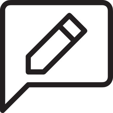 Siyah beyaz yorum simgesi, şeffaf arkaplan ile PNG biçiminde sunulmuştur. Basit ve minimalist tasarım, UI / UX, web uygulamaları, geri bildirim bölümleri veya iletişim görselleri için mükemmel. Çok yönlü dijital kullanım için temiz satırlar