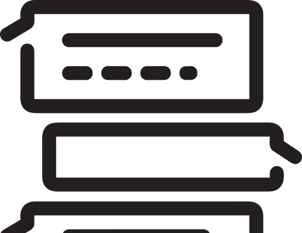 Siyah beyaz yorum simgesi, şeffaf arkaplan ile PNG biçiminde sunulmuştur. Basit ve minimalist tasarım, UI / UX, web uygulamaları, geri bildirim bölümleri veya iletişim görselleri için mükemmel. Çok yönlü dijital kullanım için temiz satırlar