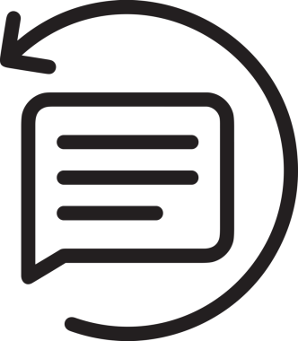 Siyah beyaz yorum simgesi, şeffaf arkaplan ile PNG biçiminde sunulmuştur. Basit ve minimalist tasarım, UI / UX, web uygulamaları, geri bildirim bölümleri veya iletişim görselleri için mükemmel. Çok yönlü dijital kullanım için temiz satırlar