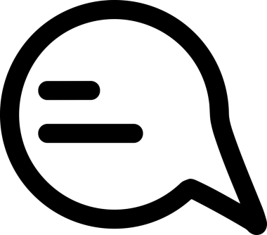 Siyah beyaz yorum simgesi, şeffaf arkaplan ile PNG biçiminde sunulmuştur. Basit ve minimalist tasarım, UI / UX, web uygulamaları, geri bildirim bölümleri veya iletişim görselleri için mükemmel. Çok yönlü dijital kullanım için temiz satırlar