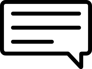 Siyah beyaz yorum simgesi, şeffaf arkaplan ile PNG biçiminde sunulmuştur. Basit ve minimalist tasarım, UI / UX, web uygulamaları, geri bildirim bölümleri veya iletişim görselleri için mükemmel. Çok yönlü dijital kullanım için temiz satırlar