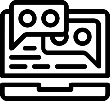 Siyah beyaz yorum simgesi, şeffaf arkaplan ile PNG biçiminde sunulmuştur. Basit ve minimalist tasarım, UI / UX, web uygulamaları, geri bildirim bölümleri veya iletişim görselleri için mükemmel. Çok yönlü dijital kullanım için temiz satırlar