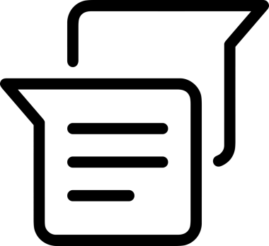 Siyah beyaz yorum simgesi, şeffaf arkaplan ile PNG biçiminde sunulmuştur. Basit ve minimalist tasarım, UI / UX, web uygulamaları, geri bildirim bölümleri veya iletişim görselleri için mükemmel. Çok yönlü dijital kullanım için temiz satırlar