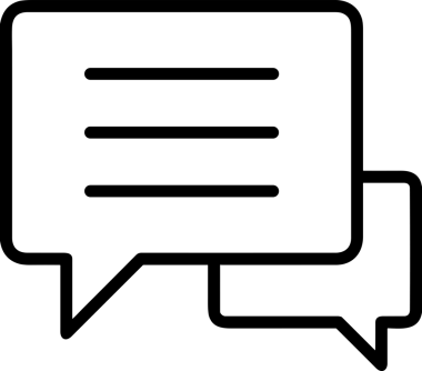 Siyah beyaz yorum simgesi, şeffaf arkaplan ile PNG biçiminde sunulmuştur. Basit ve minimalist tasarım, UI / UX, web uygulamaları, geri bildirim bölümleri veya iletişim görselleri için mükemmel. Çok yönlü dijital kullanım için temiz satırlar