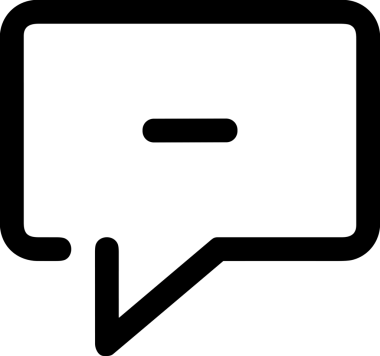 Siyah beyaz yorum simgesi, şeffaf arkaplan ile PNG biçiminde sunulmuştur. Basit ve minimalist tasarım, UI / UX, web uygulamaları, geri bildirim bölümleri veya iletişim görselleri için mükemmel. Çok yönlü dijital kullanım için temiz satırlar