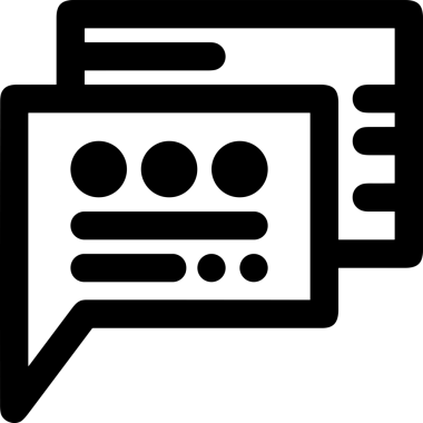 Siyah beyaz yorum simgesi, şeffaf arkaplan ile PNG biçiminde sunulmuştur. Basit ve minimalist tasarım, UI / UX, web uygulamaları, geri bildirim bölümleri veya iletişim görselleri için mükemmel. Çok yönlü dijital kullanım için temiz satırlar