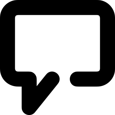 Siyah beyaz yorum simgesi, şeffaf arkaplan ile PNG biçiminde sunulmuştur. Basit ve minimalist tasarım, UI / UX, web uygulamaları, geri bildirim bölümleri veya iletişim görselleri için mükemmel. Çok yönlü dijital kullanım için temiz satırlar