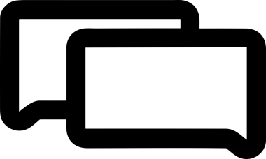 Siyah beyaz yorum simgesi, şeffaf arkaplan ile PNG biçiminde sunulmuştur. Basit ve minimalist tasarım, UI / UX, web uygulamaları, geri bildirim bölümleri veya iletişim görselleri için mükemmel. Çok yönlü dijital kullanım için temiz satırlar