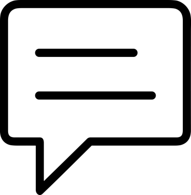 Siyah beyaz yorum simgesi, şeffaf arkaplan ile PNG biçiminde sunulmuştur. Basit ve minimalist tasarım, UI / UX, web uygulamaları, geri bildirim bölümleri veya iletişim görselleri için mükemmel. Çok yönlü dijital kullanım için temiz satırlar