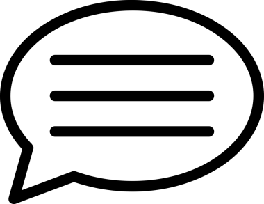 Siyah beyaz yorum simgesi, şeffaf arkaplan ile PNG biçiminde sunulmuştur. Basit ve minimalist tasarım, UI / UX, web uygulamaları, geri bildirim bölümleri veya iletişim görselleri için mükemmel. Çok yönlü dijital kullanım için temiz satırlar