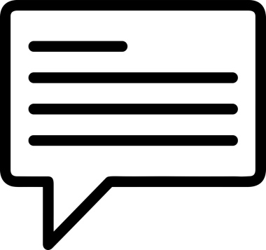 Siyah beyaz yorum simgesi, şeffaf arkaplan ile PNG biçiminde sunulmuştur. Basit ve minimalist tasarım, UI / UX, web uygulamaları, geri bildirim bölümleri veya iletişim görselleri için mükemmel. Çok yönlü dijital kullanım için temiz satırlar