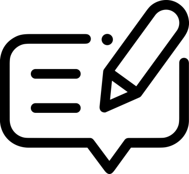 Siyah beyaz yorum simgesi, şeffaf arkaplan ile PNG biçiminde sunulmuştur. Basit ve minimalist tasarım, UI / UX, web uygulamaları, geri bildirim bölümleri veya iletişim görselleri için mükemmel. Çok yönlü dijital kullanım için temiz satırlar