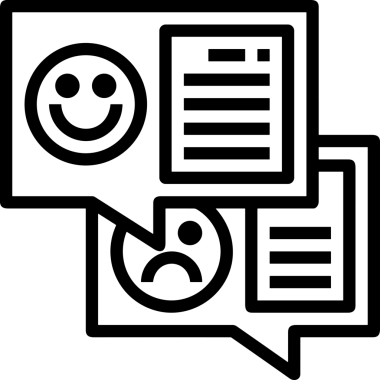 Siyah beyaz yorum simgesi, şeffaf arkaplan ile PNG biçiminde sunulmuştur. Basit ve minimalist tasarım, UI / UX, web uygulamaları, geri bildirim bölümleri veya iletişim görselleri için mükemmel. Çok yönlü dijital kullanım için temiz satırlar