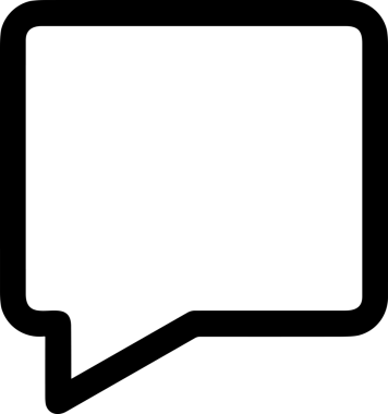 Siyah beyaz yorum simgesi, şeffaf arkaplan ile PNG biçiminde sunulmuştur. Basit ve minimalist tasarım, UI / UX, web uygulamaları, geri bildirim bölümleri veya iletişim görselleri için mükemmel. Çok yönlü dijital kullanım için temiz satırlar