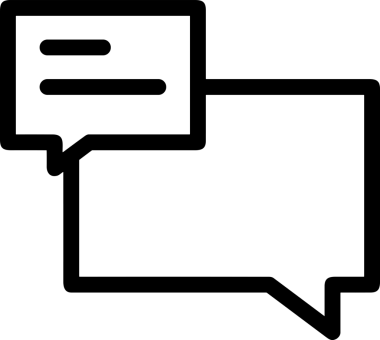 Siyah beyaz yorum simgesi, şeffaf arkaplan ile PNG biçiminde sunulmuştur. Basit ve minimalist tasarım, UI / UX, web uygulamaları, geri bildirim bölümleri veya iletişim görselleri için mükemmel. Çok yönlü dijital kullanım için temiz satırlar