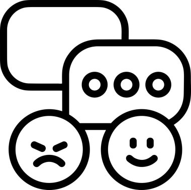 Siyah beyaz yorum simgesi, şeffaf arkaplan ile PNG biçiminde sunulmuştur. Basit ve minimalist tasarım, UI / UX, web uygulamaları, geri bildirim bölümleri veya iletişim görselleri için mükemmel. Çok yönlü dijital kullanım için temiz satırlar