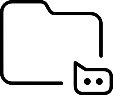 Siyah beyaz yorum simgesi, şeffaf arkaplan ile PNG biçiminde sunulmuştur. Basit ve minimalist tasarım, UI / UX, web uygulamaları, geri bildirim bölümleri veya iletişim görselleri için mükemmel. Çok yönlü dijital kullanım için temiz satırlar