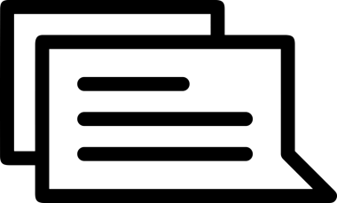 Siyah beyaz yorum simgesi, şeffaf arkaplan ile PNG biçiminde sunulmuştur. Basit ve minimalist tasarım, UI / UX, web uygulamaları, geri bildirim bölümleri veya iletişim görselleri için mükemmel. Çok yönlü dijital kullanım için temiz satırlar