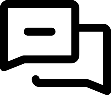 Siyah beyaz yorum simgesi, şeffaf arkaplan ile PNG biçiminde sunulmuştur. Basit ve minimalist tasarım, UI / UX, web uygulamaları, geri bildirim bölümleri veya iletişim görselleri için mükemmel. Çok yönlü dijital kullanım için temiz satırlar