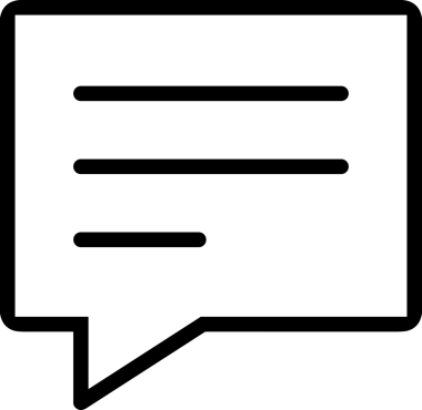 Siyah beyaz yorum simgesi, şeffaf arkaplan ile PNG biçiminde sunulmuştur. Basit ve minimalist tasarım, UI / UX, web uygulamaları, geri bildirim bölümleri veya iletişim görselleri için mükemmel. Çok yönlü dijital kullanım için temiz satırlar