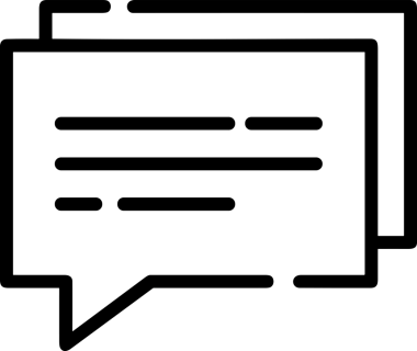 Siyah beyaz yorum simgesi, şeffaf arkaplan ile PNG biçiminde sunulmuştur. Basit ve minimalist tasarım, UI / UX, web uygulamaları, geri bildirim bölümleri veya iletişim görselleri için mükemmel. Çok yönlü dijital kullanım için temiz satırlar