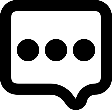 Siyah beyaz yorum simgesi, şeffaf arkaplan ile PNG biçiminde sunulmuştur. Basit ve minimalist tasarım, UI / UX, web uygulamaları, geri bildirim bölümleri veya iletişim görselleri için mükemmel. Çok yönlü dijital kullanım için temiz satırlar