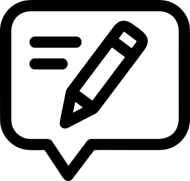 Siyah beyaz yorum simgesi, şeffaf arkaplan ile PNG biçiminde sunulmuştur. Basit ve minimalist tasarım, UI / UX, web uygulamaları, geri bildirim bölümleri veya iletişim görselleri için mükemmel. Çok yönlü dijital kullanım için temiz satırlar