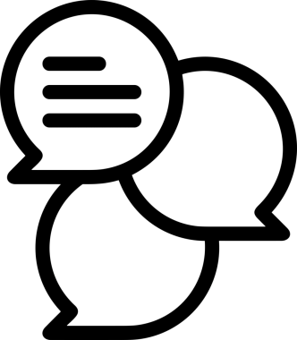 Siyah beyaz yorum simgesi, şeffaf arkaplan ile PNG biçiminde sunulmuştur. Basit ve minimalist tasarım, UI / UX, web uygulamaları, geri bildirim bölümleri veya iletişim görselleri için mükemmel. Çok yönlü dijital kullanım için temiz satırlar