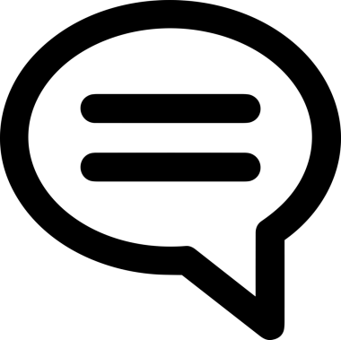 Siyah beyaz yorum simgesi, şeffaf arkaplan ile PNG biçiminde sunulmuştur. Basit ve minimalist tasarım, UI / UX, web uygulamaları, geri bildirim bölümleri veya iletişim görselleri için mükemmel. Çok yönlü dijital kullanım için temiz satırlar