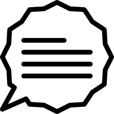 Siyah beyaz yorum simgesi, şeffaf arkaplan ile PNG biçiminde sunulmuştur. Basit ve minimalist tasarım, UI / UX, web uygulamaları, geri bildirim bölümleri veya iletişim görselleri için mükemmel. Çok yönlü dijital kullanım için temiz satırlar