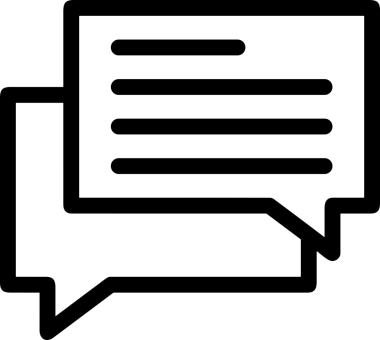 Siyah beyaz yorum simgesi, şeffaf arkaplan ile PNG biçiminde sunulmuştur. Basit ve minimalist tasarım, UI / UX, web uygulamaları, geri bildirim bölümleri veya iletişim görselleri için mükemmel. Çok yönlü dijital kullanım için temiz satırlar