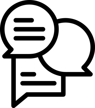 Siyah beyaz yorum simgesi, şeffaf arkaplan ile PNG biçiminde sunulmuştur. Basit ve minimalist tasarım, UI / UX, web uygulamaları, geri bildirim bölümleri veya iletişim görselleri için mükemmel. Çok yönlü dijital kullanım için temiz satırlar