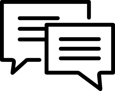 Siyah beyaz yorum simgesi, şeffaf arkaplan ile PNG biçiminde sunulmuştur. Basit ve minimalist tasarım, UI / UX, web uygulamaları, geri bildirim bölümleri veya iletişim görselleri için mükemmel. Çok yönlü dijital kullanım için temiz satırlar