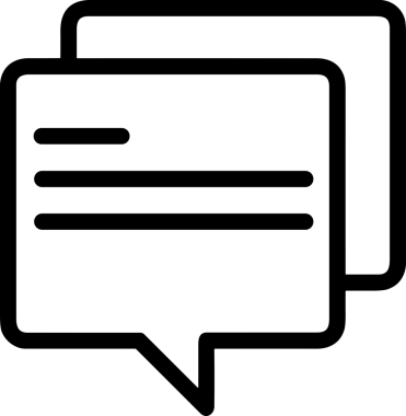 Siyah beyaz yorum simgesi, şeffaf arkaplan ile PNG biçiminde sunulmuştur. Basit ve minimalist tasarım, UI / UX, web uygulamaları, geri bildirim bölümleri veya iletişim görselleri için mükemmel. Çok yönlü dijital kullanım için temiz satırlar